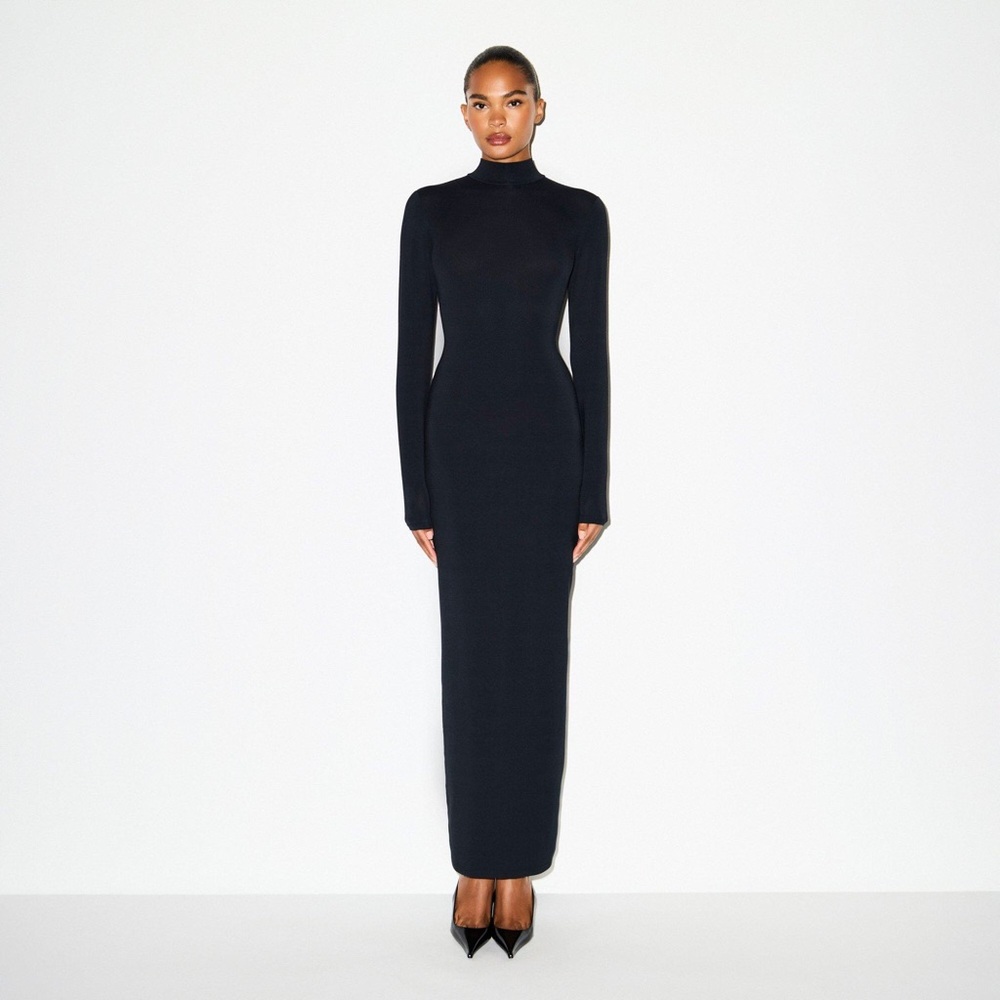SKIMS Smooth Layers Turtleneck Long Dress